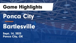 Ponca City  vs Bartlesville  Game Highlights - Sept. 14, 2023