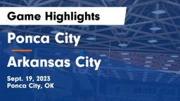 Ponca City  vs Arkansas City  Game Highlights - Sept. 19, 2023