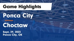 Ponca City  vs Choctaw Game Highlights - Sept. 29, 2023