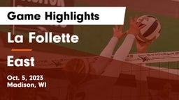 La Follette  vs East  Game Highlights - Oct. 5, 2023