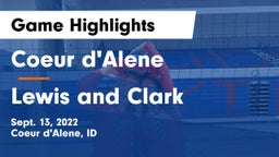 Coeur d'Alene  vs Lewis and Clark  Game Highlights - Sept. 13, 2022