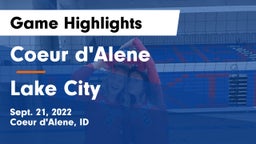 Coeur d'Alene  vs Lake City  Game Highlights - Sept. 21, 2022