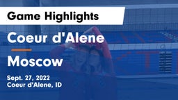 Coeur d'Alene  vs Moscow  Game Highlights - Sept. 27, 2022