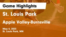 St. Louis Park  vs Apple Valley-Burnsville Game Highlights - May 4, 2023