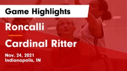 Roncalli  vs Cardinal Ritter  Game Highlights - Nov. 24, 2021