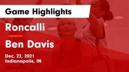 Roncalli  vs Ben Davis  Game Highlights - Dec. 22, 2021