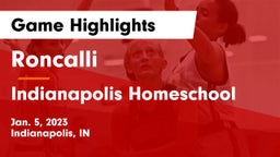 Roncalli  vs Indianapolis Homeschool Game Highlights - Jan. 5, 2023