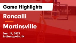 Roncalli  vs Martinsville  Game Highlights - Jan. 14, 2023