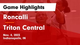 Roncalli  vs Triton Central  Game Highlights - Nov. 4, 2023