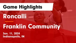 Roncalli  vs Franklin Community  Game Highlights - Jan. 11, 2024