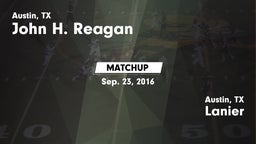Matchup: John H. Reagan vs. Lanier  2016