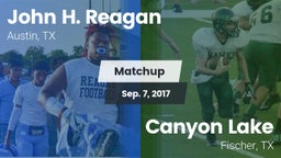 Matchup: John H. Reagan vs. Canyon Lake  2017