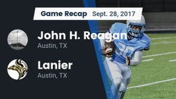 Recap: John H. Reagan  vs. Lanier  2017