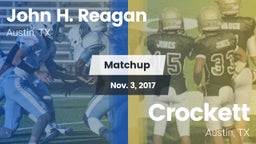 Matchup: John H. Reagan vs. Crockett  2017