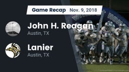 Recap: John H. Reagan  vs. Lanier  2018