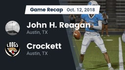Recap: John H. Reagan  vs. Crockett  2018