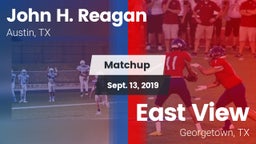 Matchup: John H. Reagan vs. East View  2019
