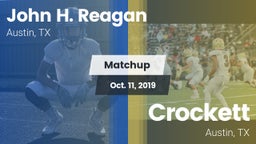 Matchup: John H. Reagan vs. Crockett  2019