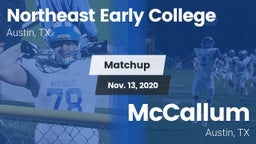 Matchup: John H. Reagan vs. McCallum  2020