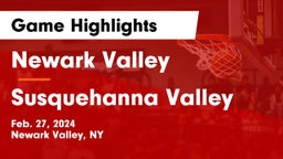 Newark Valley  vs Susquehanna Valley  Game Highlights - Feb. 27, 2024