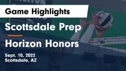 Scottsdale Prep  vs Horizon Honors  Game Highlights - Sept. 10, 2022