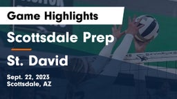 Scottsdale Prep  vs St. David Game Highlights - Sept. 22, 2023