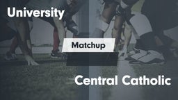 Matchup: University High vs. Central Catholic  2016