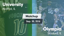 Matchup: University High vs. Olympia  2016