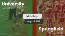 Matchup: University High vs. Springfield  2017