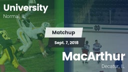 Matchup: University High vs. MacArthur  2018