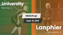 Matchup: University High vs. Lanphier  2018