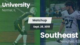 Matchup: University High vs. Southeast  2018