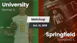 Matchup: University High vs. Springfield  2018