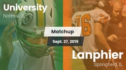 Matchup: University High vs. Lanphier  2019