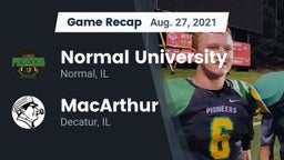 Recap: Normal University  vs. MacArthur  2021