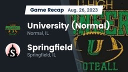 Recap: University (Normal)  vs. Springfield  2023