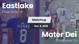 Matchup: Eastlake  vs. Mater Dei  2018