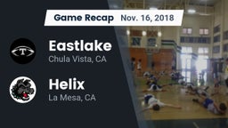 Recap: Eastlake  vs. Helix  2018