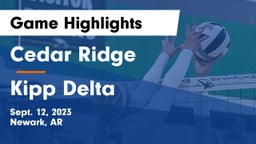 Cedar Ridge  vs Kipp Delta Game Highlights - Sept. 12, 2023