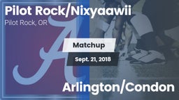Matchup: Pilot Rock High vs. Arlington/Condon 2018