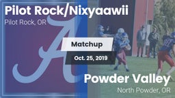 Matchup: Pilot Rock High vs. Powder Valley  2019