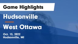 Hudsonville  vs West Ottawa  Game Highlights - Oct. 13, 2022