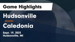 Hudsonville  vs Caledonia  Game Highlights - Sept. 19, 2023