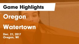 Oregon  vs Watertown  Game Highlights - Dec. 21, 2017