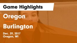 Oregon  vs Burlington  Game Highlights - Dec. 29, 2017