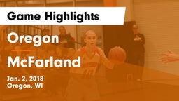 Oregon  vs McFarland  Game Highlights - Jan. 2, 2018