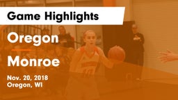 Oregon  vs Monroe  Game Highlights - Nov. 20, 2018
