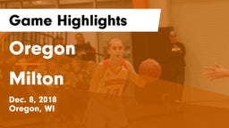 Oregon  vs Milton  Game Highlights - Dec. 8, 2018