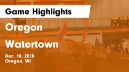Oregon  vs Watertown  Game Highlights - Dec. 18, 2018