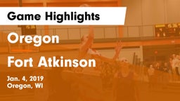 Oregon  vs Fort Atkinson  Game Highlights - Jan. 4, 2019